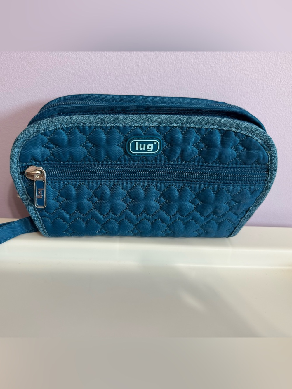 Lug Live Life Flipper Jewelry Clutch Travel Bag, Teal